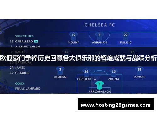 欧冠豪门争锋历史回顾各大俱乐部的辉煌成就与战绩分析