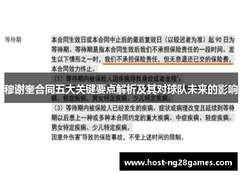 穆谢奎合同五大关键要点解析及其对球队未来的影响